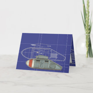 British Mark 1 Tank Card