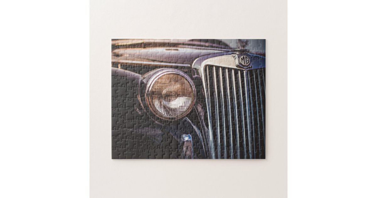 British MG Classic Car Jigsaw Puzzle Zazzle