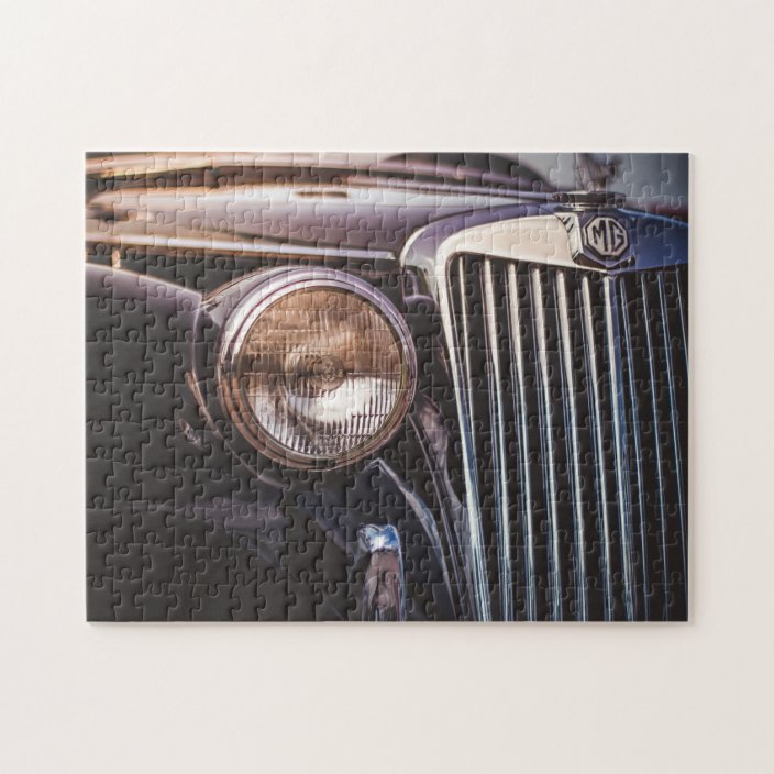 British MG Classic Car Jigsaw Puzzle Zazzle