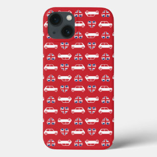 British Mini Cooper Hearts - Red Case-Mate iPhone Case