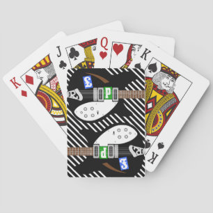 British Mod Pop Art Guitar Playing Cards