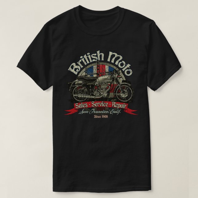 British Moto San Francisco 1968 T-Shirt (Design Front)