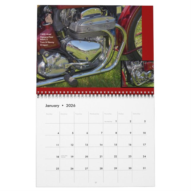 British Motorcycles Calendar (Jan 2026)