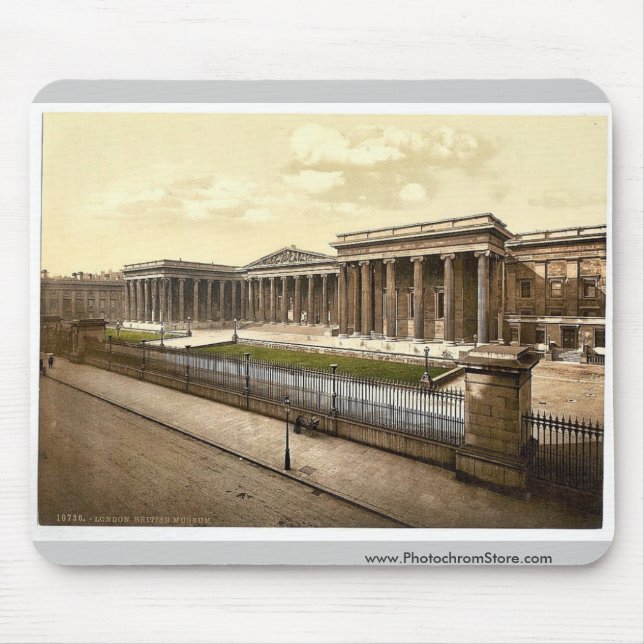 British Museum, London, England rare Photochrom Mouse Mat (Front)