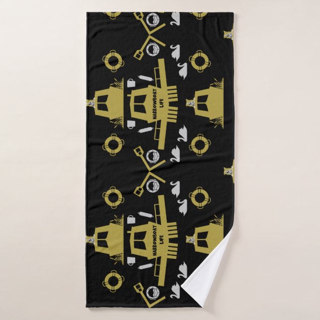 British Narrowboat Gifts Bath Towel (Bath Towel)