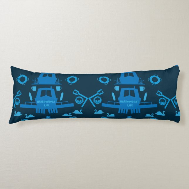 British Narrowboat Gifts Body Cushion (Front)