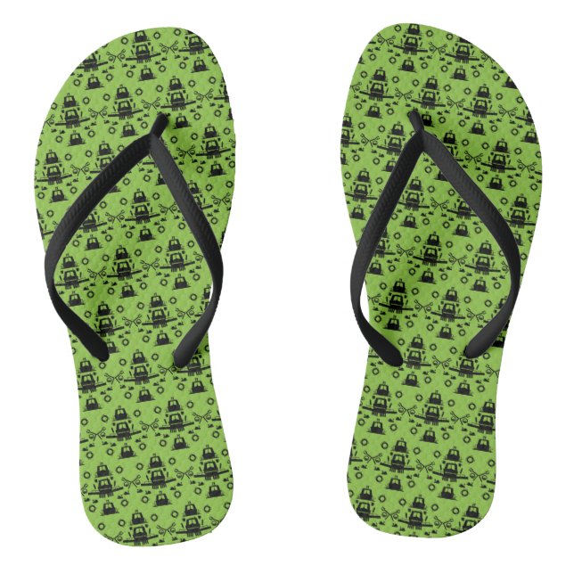 British Narrowboat Gifts Flip Flops (Footbed)