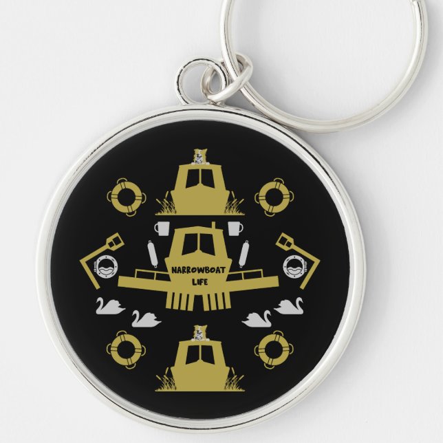 British Narrowboat Gifts Key Ring (Front)