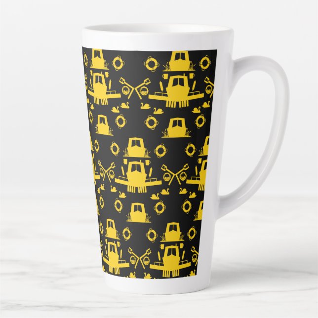 British Narrowboat Gifts Latte Mug (Right)