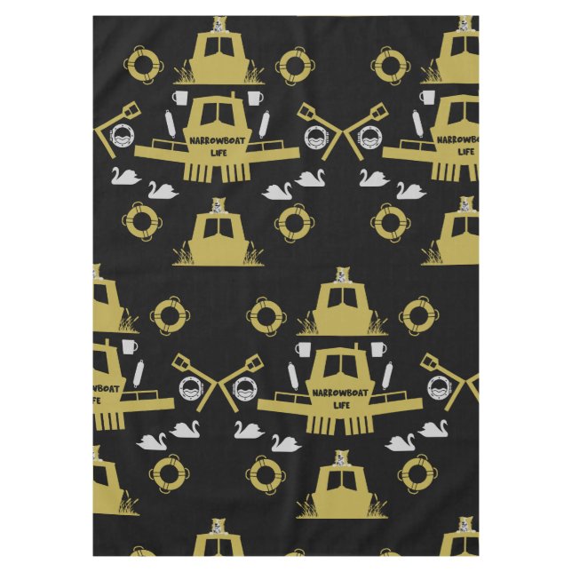 British Narrowboat Gifts Tablecloth (Front)