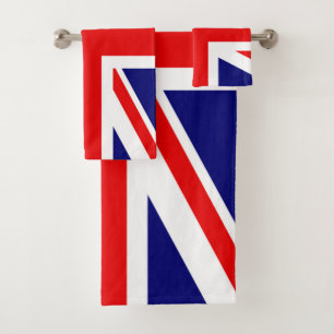 British National Flag - Union Jack  Bath Towel Set