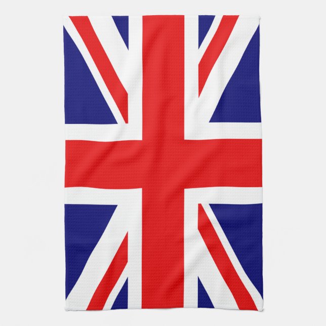 British National Flag - Union Jack  Tea Towel (Vertical)