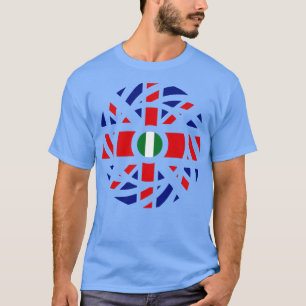 British Nigerian Multinational Patriot Flag Series T-Shirt