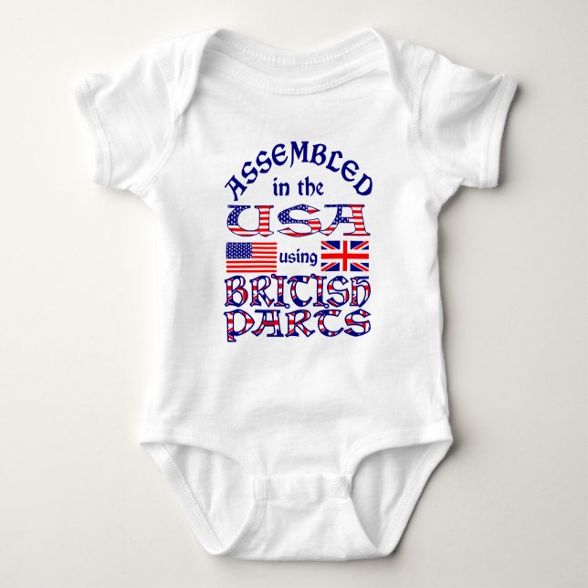 British Parts 2 Baby Bodysuit (Front)
