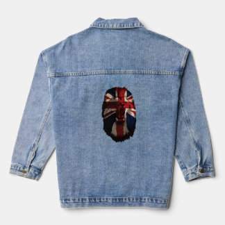 British Patriotic Lion Denim Jacket