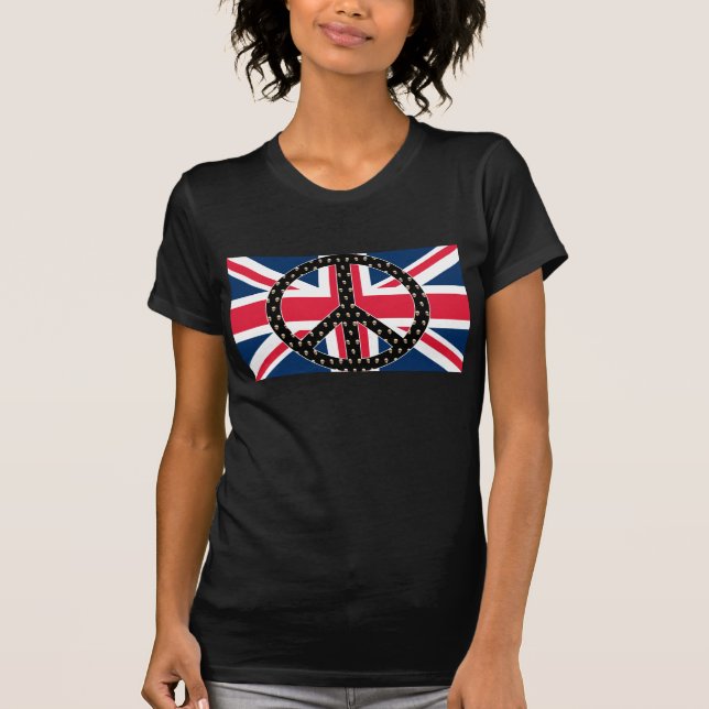 British Peace Skulls T-Shirt (Front)