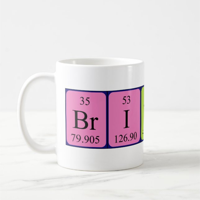 British periodic table patriotic mug (Left)