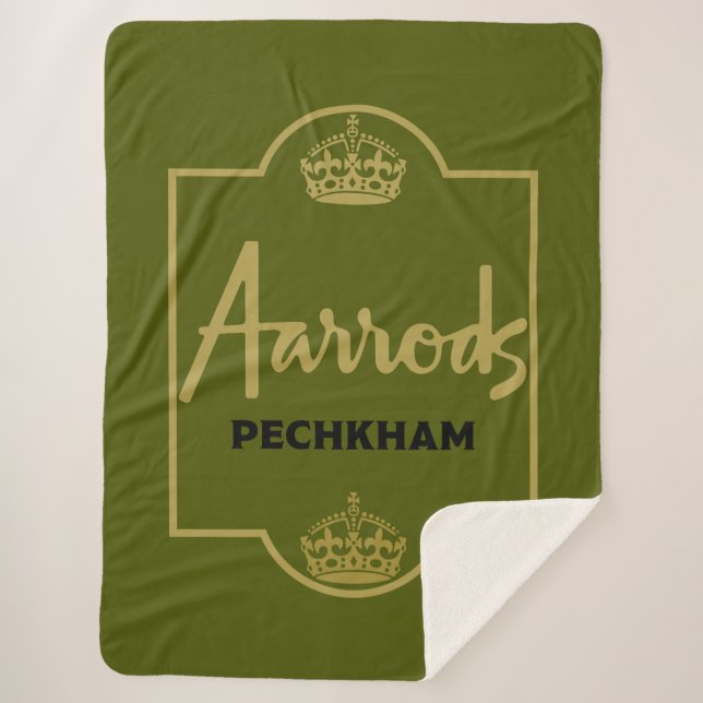 British Picnic Sherpa Blanket (Front)