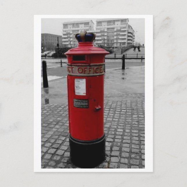 British Pillar box - Liverpool Special 1853 Postcard (Front)
