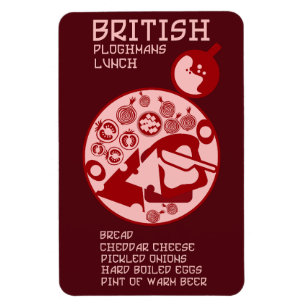 British Ploughman lunch Magnet