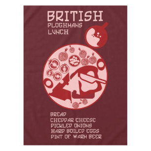 British Ploughmans Pub lunch Tablecloth