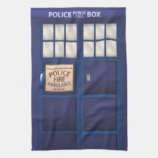 British Police Box Tea Towel