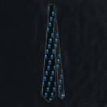 British Police Call Box Personalised Tie<br><div class="desc">The British police call box themed black tie.</div>