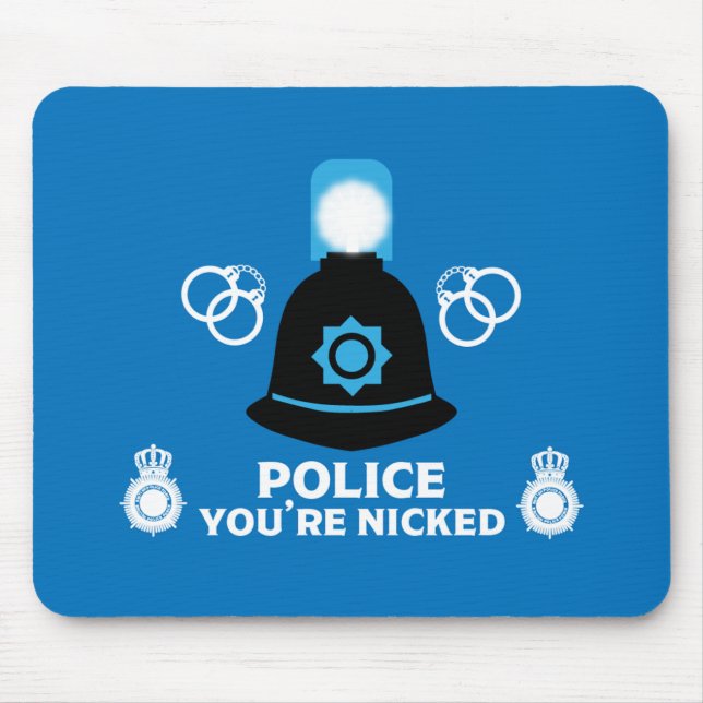 British Police Gifts And Accessories Latte Mug Mouse Mat (Front)