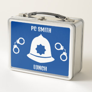 British Police Gifts And Accessories Metal Lunch Box