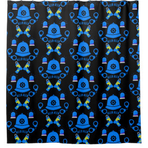 British Police Gifts And Accessories   Shower Curtain