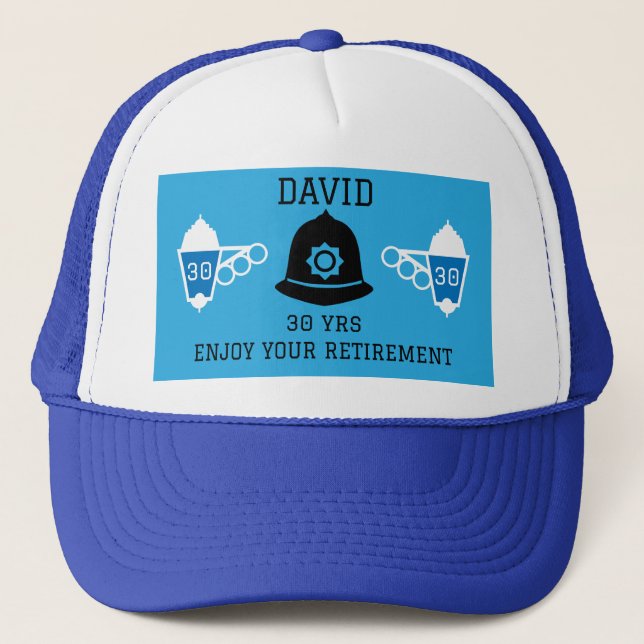 British Police Gifts And Accessories    Trucker Hat (Front)
