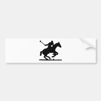 British Polo Sport Horse Player Silhouette Ponies Bumper Sticker