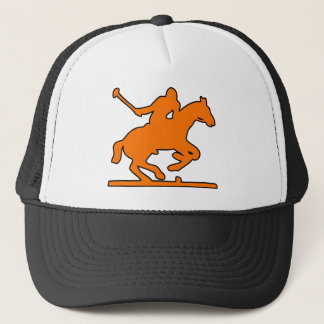 British Polo Sport Horse Player Silhouette Ponies Trucker Hat