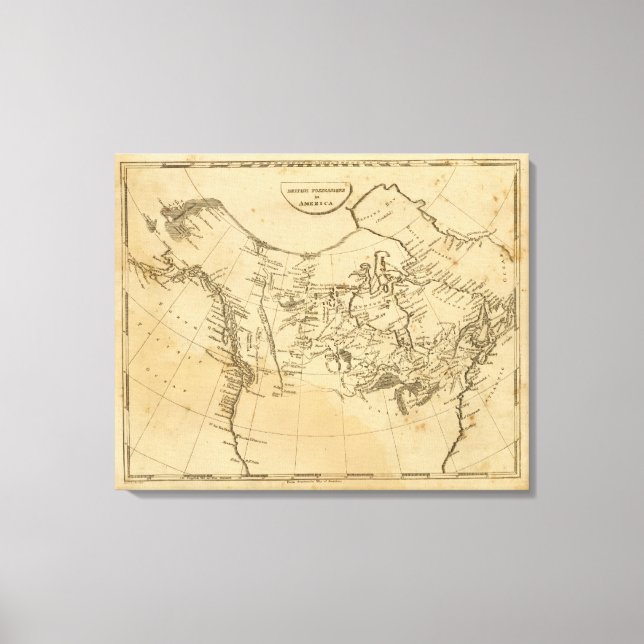 British Possessions in America Canvas Print (Front)