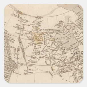 British possessions in America Square Sticker