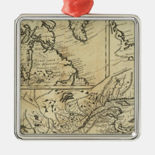 British Possessions in North America 2 Metal Tree Decoration