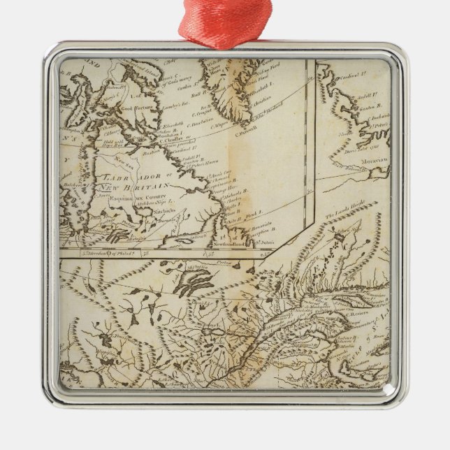 British Possessions in North America 2 Metal Tree Decoration (Front)