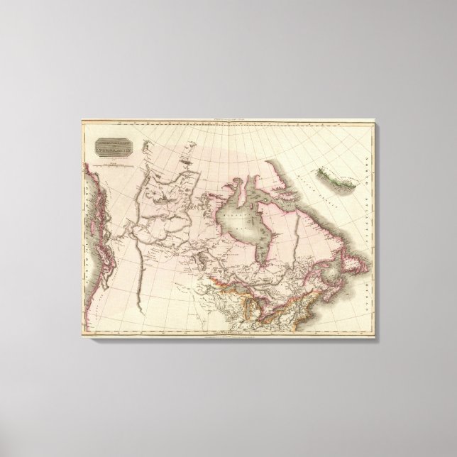 British possessions in North America Canvas Print (Front)