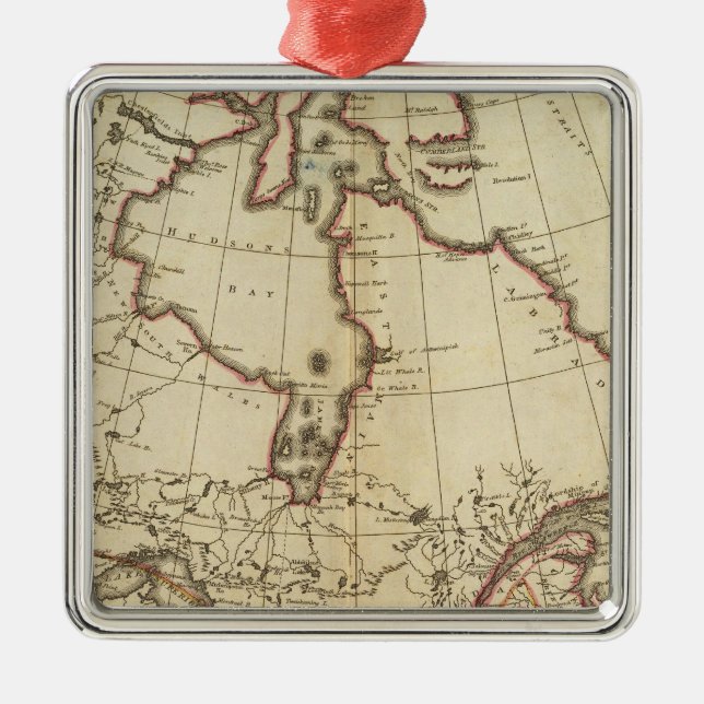 British Possessions in North America Metal Tree Decoration (Front)