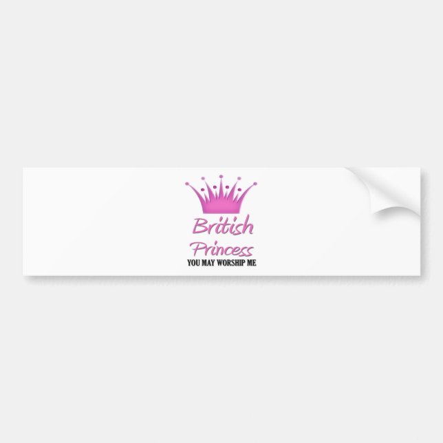 British Princess Bumper Sticker (Front)
