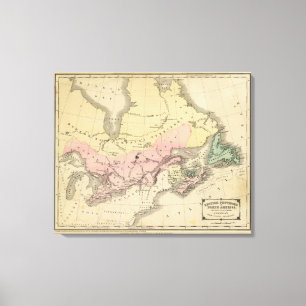 British Provinces of North America Canvas Print