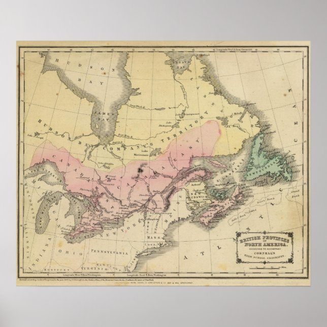 British Provinces of North America Poster (Front)