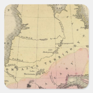 British Provinces of North America Square Sticker