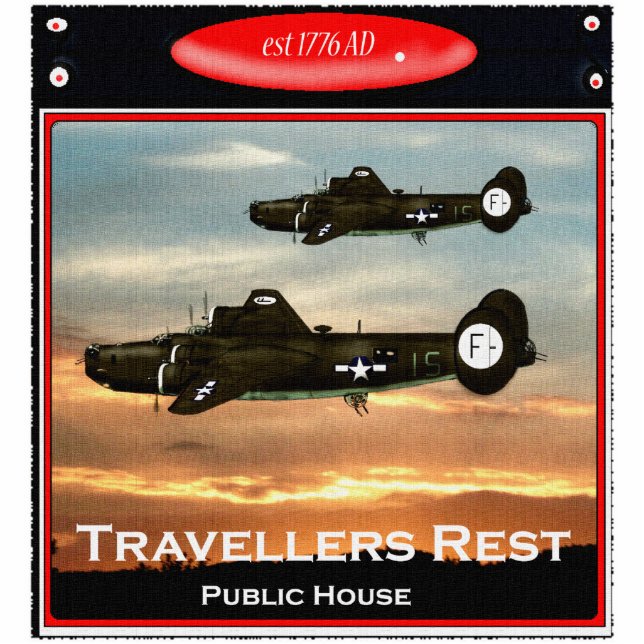 British Pub Sign Standing Photo Sculpture (Front)