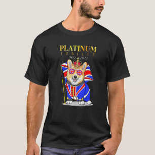 British Queen Monarchy Platinum Jubilee Union Jack T-Shirt