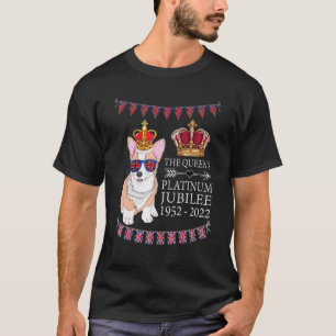British Queen Platinum Jubilee Souvenir Union Jack T-Shirt
