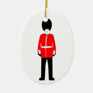 British Queen’s Guard Ceramic Tree Decoration