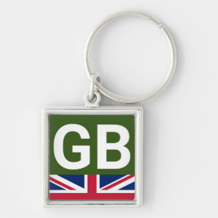 British Racing Green Key Ring