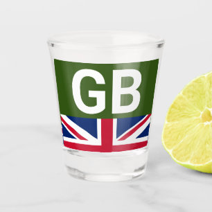 British Racing Green Shot Glass