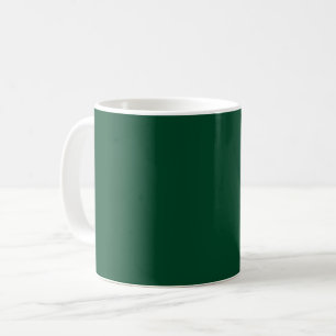 British racing green  (solid color)  coffee mug